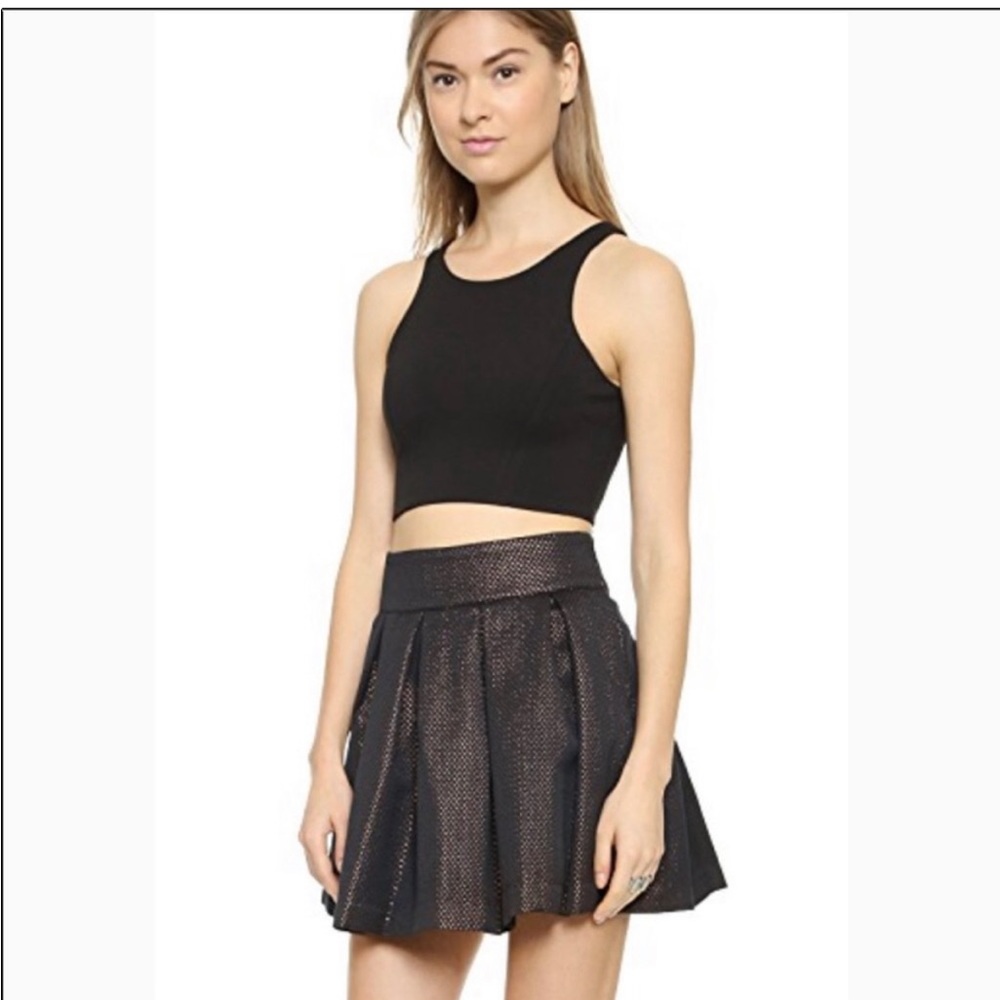 Parker Black Crop Top XS